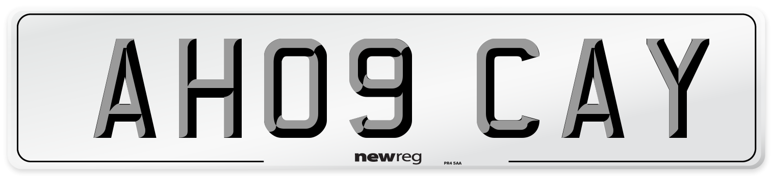 AH09 CAY Number Plate from New Reg